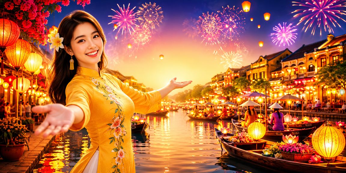 Đèn lồng Hội An về đêm – không khí bản địa độc đáo kết hợp giải trí
