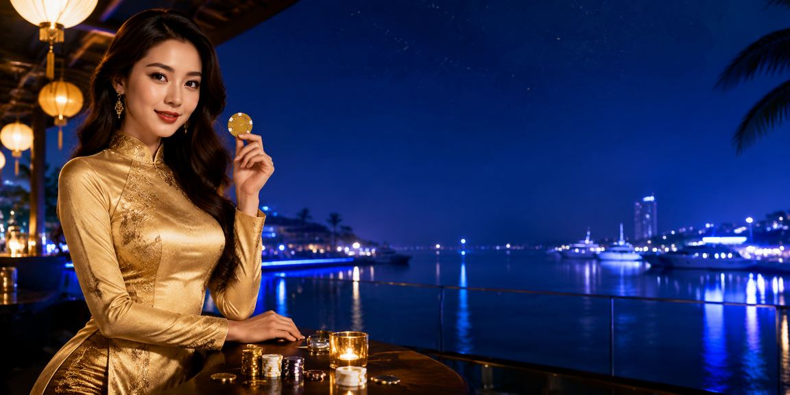 Người dùng Nha Trang mặc áo dài tham gia cá cược trực tuyến trên điện thoại bên bờ biển